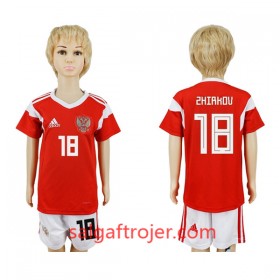 Rusland Fodboldtrøjer Zhirkov 18 Børn Hjemmebanesæt VM 2018